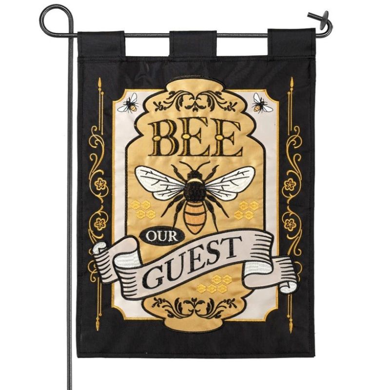 Bee Our Guest Garden Flag